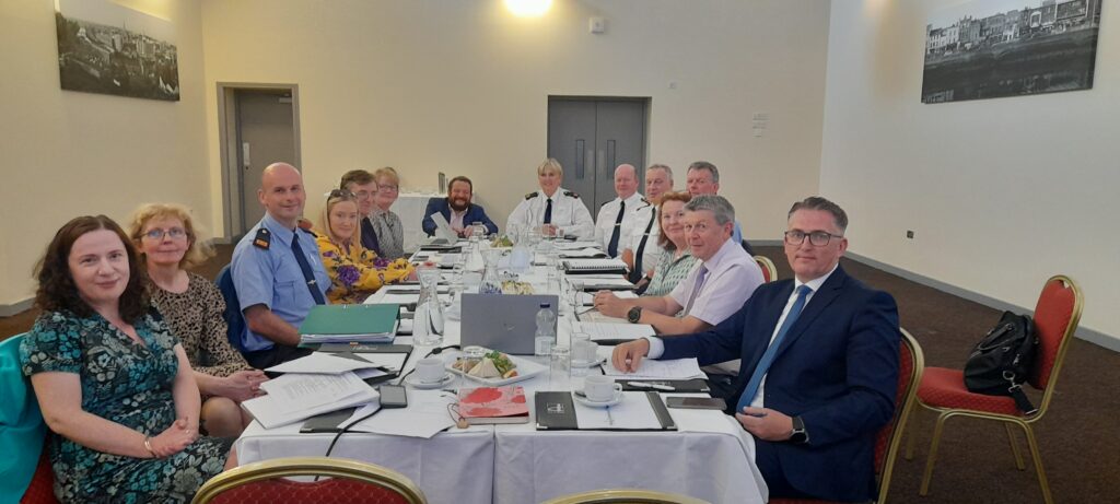 Drogheda Implementation Board members with Assistant Commissioner Hillman